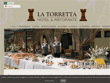 Tablet Screenshot of hotelristorantelatorretta.com